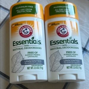 2 pack - Arm & Hammer Essentials Unscented Deodorant - White